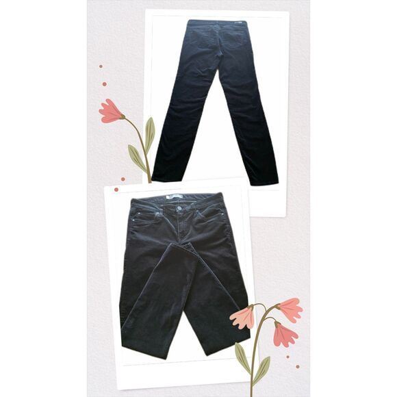 Kut from the Kloth Pants - KUT from the Kloth Sz10 Diana Corduroy High Rise Skinny Black Pants Fall Winter